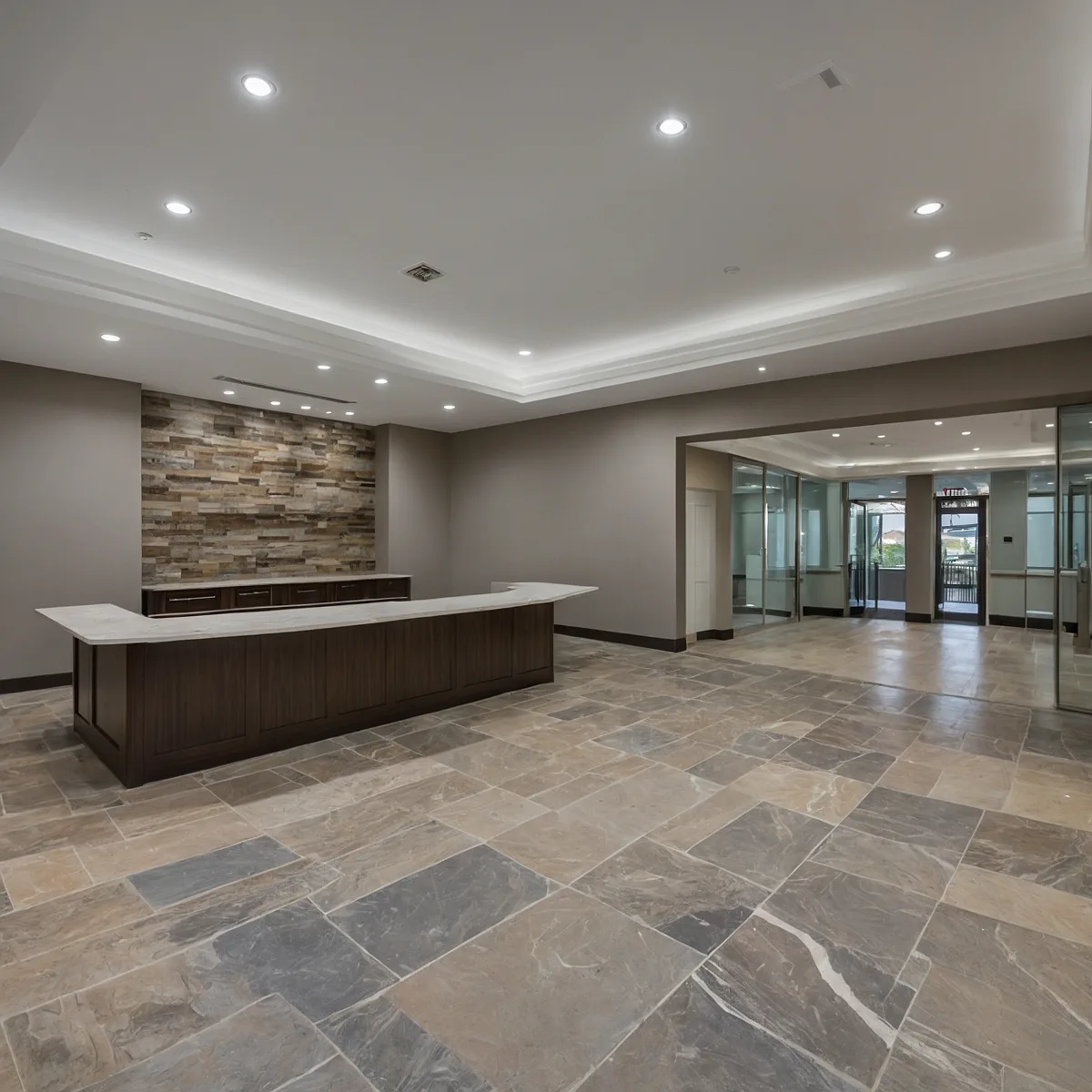 Modern office reception