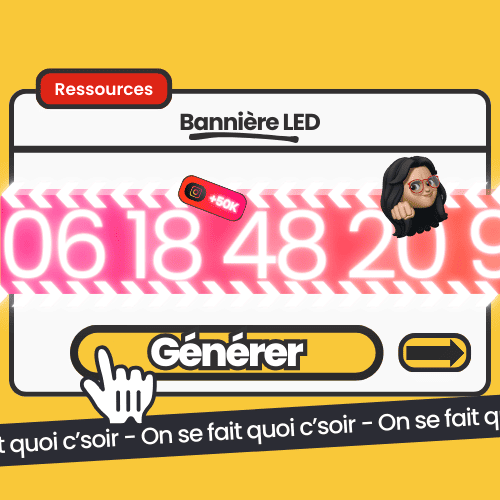 Générateur de bannière LED, ressource interactive pour créer des affichages lumineux personnalisés