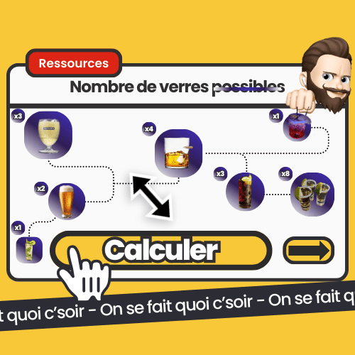 Calculateur du nombre de verres possibles, outil interactif pour estimer sa consommation en soirée