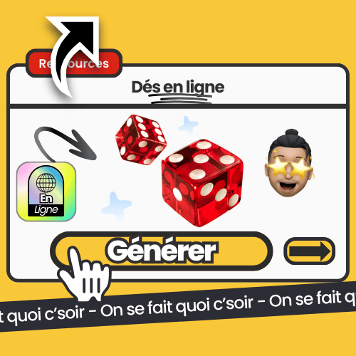 Générateur de dés en ligne, ressource interactive pour jouer facilement sans matériel