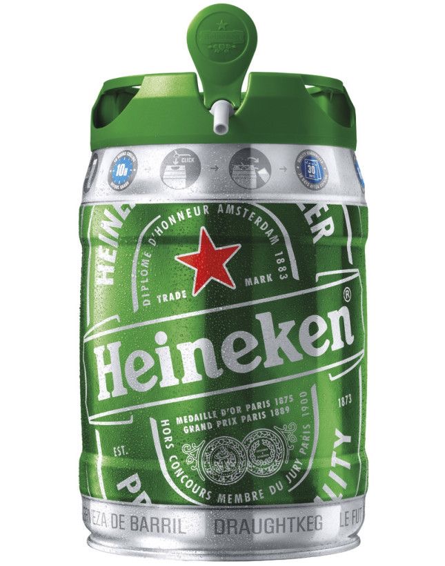 Bouteille de bière Heineken verte, emblématique et idéale pour une soirée entre amis