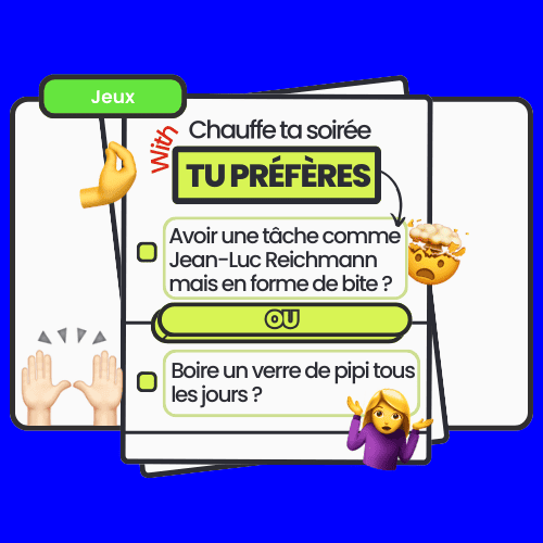 Jeu de soirée 'Test de pureté' avec questions osées et ambiance fun entre amis