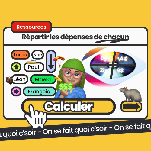 Calculateur 'Le roi des rats', outil interactif pour répartir équitablement les dépenses en groupe