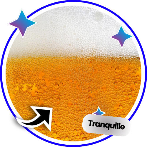 Icône illustrant une bière dorée avec mousse, idéale pour les jeux alcool et soirées chill