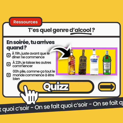 Quiz 'Quel type d'alcool es-tu ?', ressource ludique pour découvrir son alter ego en soirée